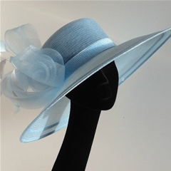 pale blue occasion hats